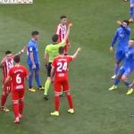 Cristóbal, jugador del Fuenlabrada, fue expulsado dos veces