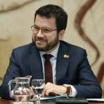 El presidente de la Generalitat, Pere Aragonés