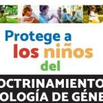 Folleto de "HazteOir" contra el pin parental