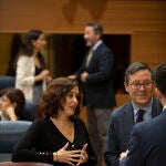 Isabel Díaz Ayuso, hoy, en la Asamblea de Madrid