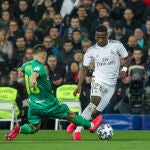 Vinicius, en el partido contra la Real Sociedad