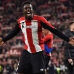 Iñaki Williams celebra uno de los goles que ha marcado esta temporada con el Athletic