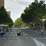 Tramo al comienzo de la calle princesa que será remodelado por las obras de Plaza de España