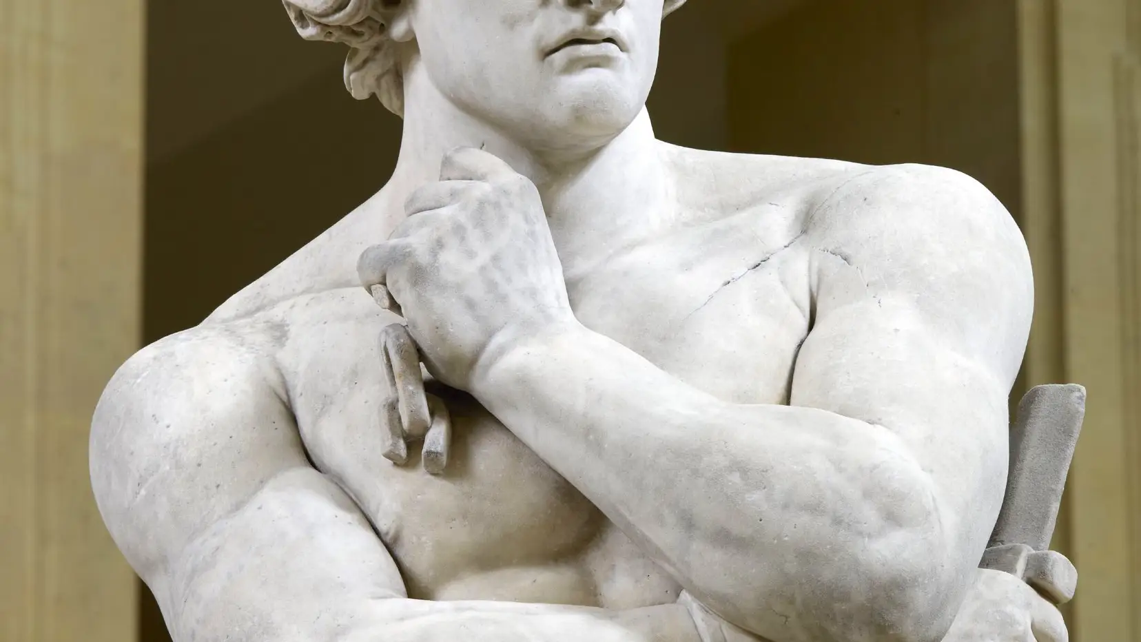 Escultura de Espartaco realizada por Denis Foyatier