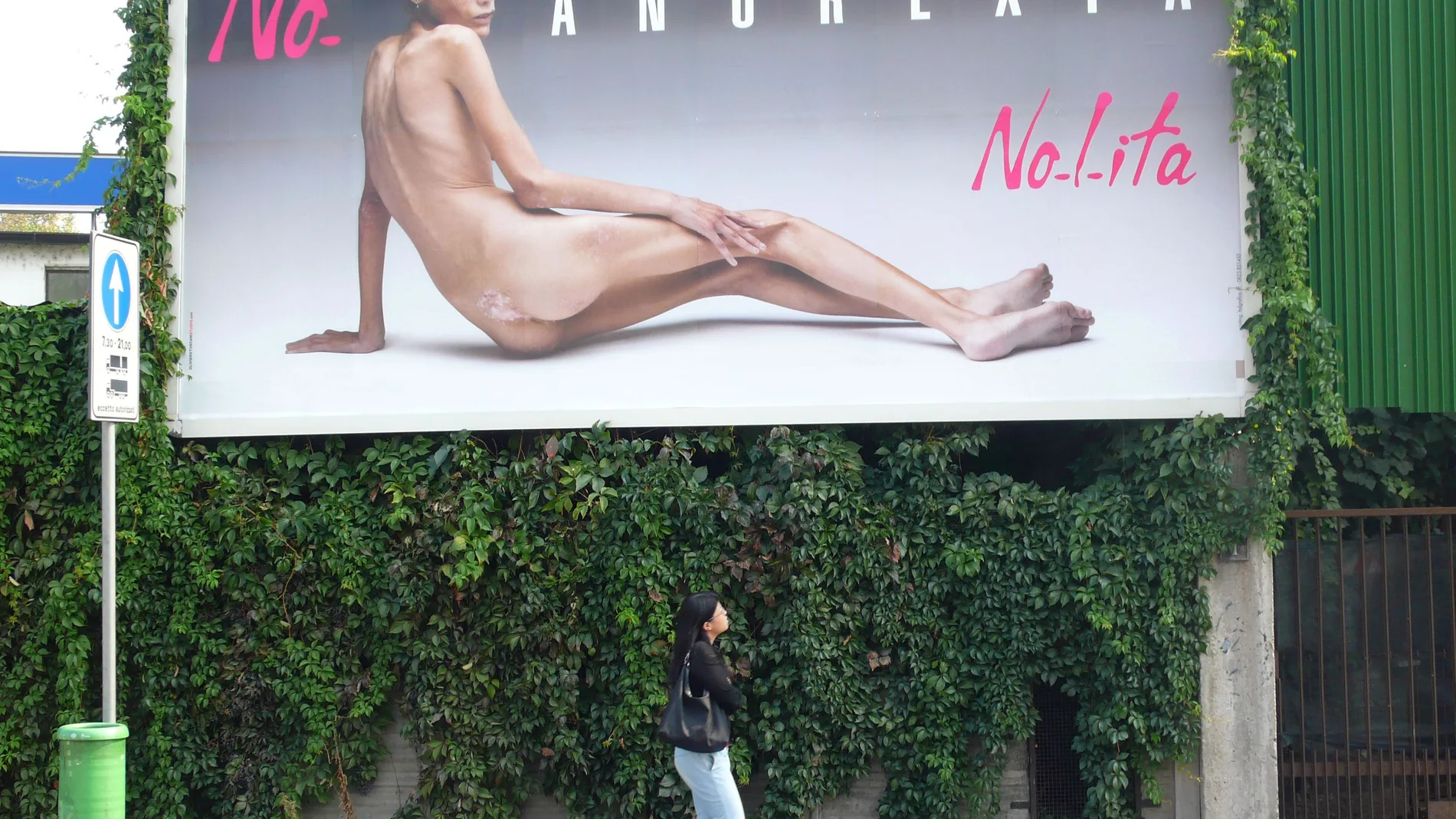 Una campaña contra la anorexia.