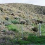 Vallado en una de las zonas de acceso restringido en Palomares (Cuevas del Almanzora, Almería)