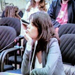 La diputada de Unidas Podemos en la Asamblea de Madrid Isa Serra, en una sesión del juicio en Tribunal Superior de Justicia de Madrid
