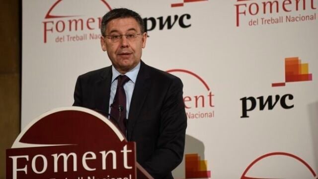 El presidente del FC Barcelona, Josep Maria Bartomeu,