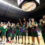 Unicaja celebra con su afición el pase a la final