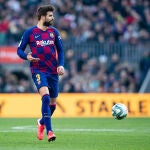 Piqué, en el Barcelona-Getafe