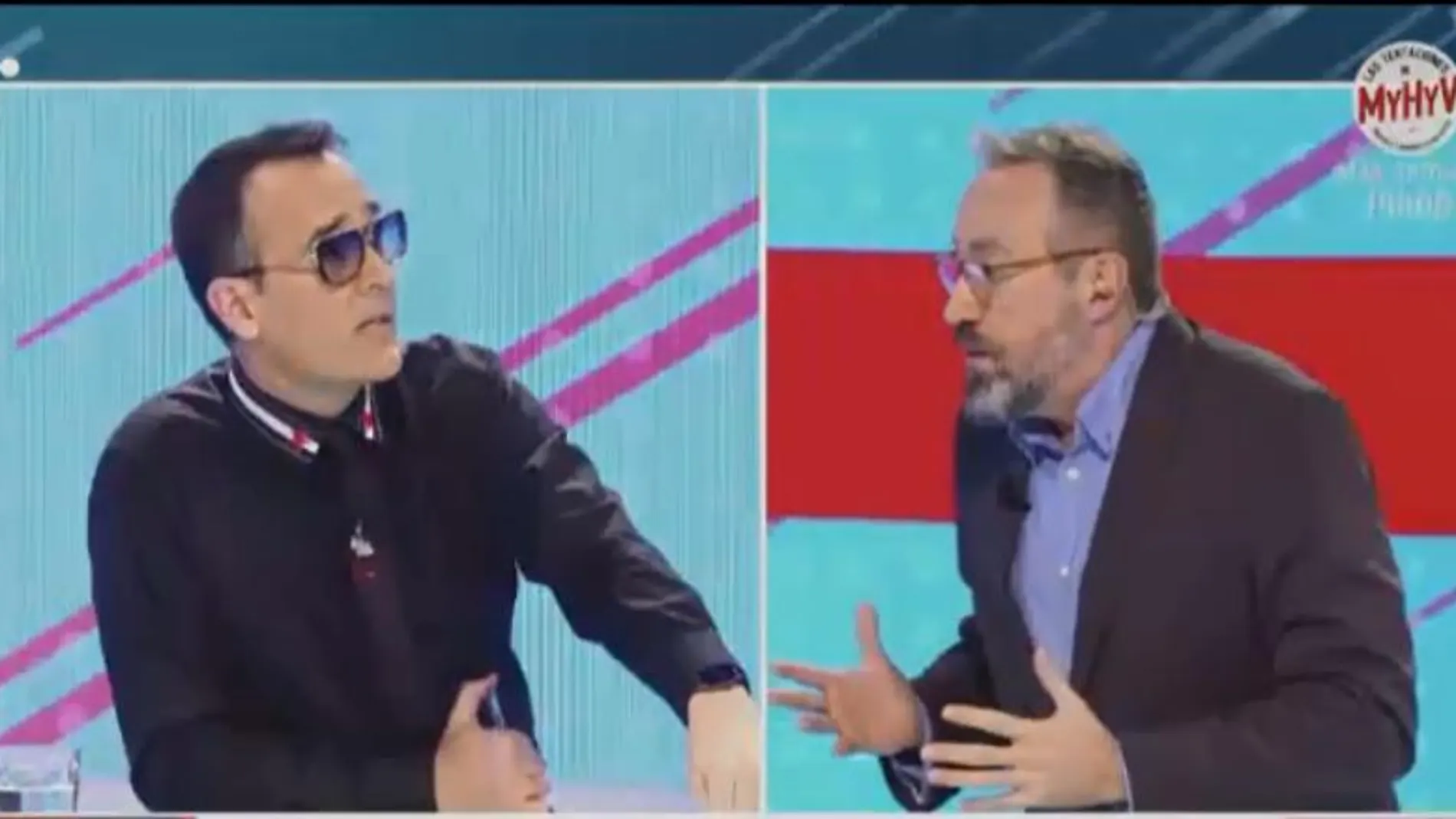 Risto Mejide y Juan Carlos Girauta durante su encontronazo en "Todo es Mentira"