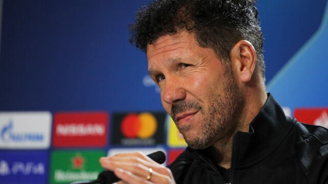 Simeone, en la rueda de prensa previa al enfrentamiento contra el Liverpool
