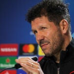 Simeone, en la rueda de prensa previa al enfrentamiento contra el Liverpool
