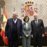 Seminario en el Tribunal Constitucional por su 40 aniversario, con el titulo Conversaciones con la Constitucion Española y su proyeccion en Europa. Inaguran el seminario, su presidente, Juan Jose Gonzalez Rivas y el presidente de la Academia de Jurisprudencia, Manuel Pizarro Moreno. Acude al acto, la vicepresidenta primera Carmen Calvo.