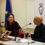 La escritora Ana Merino durante la presentación de su nuevo libro "El mapa de los afectos"