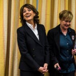 La exministra de Justicia Dolores Delgado en la Comisión de Justicia del Congreso, para certificar que cumple los requisitos que se exigen para ser nombrada fiscal general del Estado en 2020