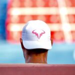 Rafa Nadal, en un entrenamiento en Acapulco