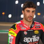 Iannone, en la presentación de Aprilia