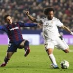 Marcelo, durante el partido contra el Levante