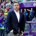 Sergio González durante su etapa como entrenador del Valladolid.