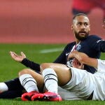 Neymar, después de la entrada a Yacine Adli, del Burdeos