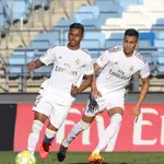 Rodrygo y Reinier, en el partido contra el Sanse