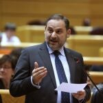 El ministro de Transportes, José Luis Ábalos, interviene en el pleno del Senado para hablar del "Delcygate".
