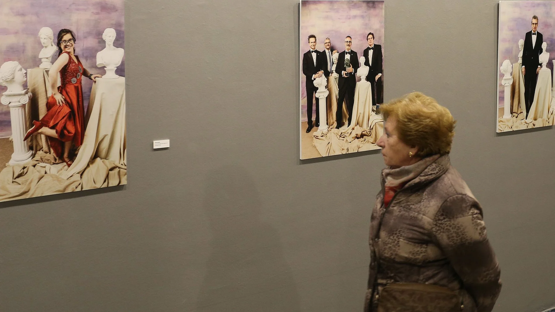 Exposicion «1821 disparos. Retratando la Euforia» de la fotógrafa Mirta Rojo, dentro de la Muestra Internacional de Cine de Palencia, sobre los galardonados en los premios Goya de 2019