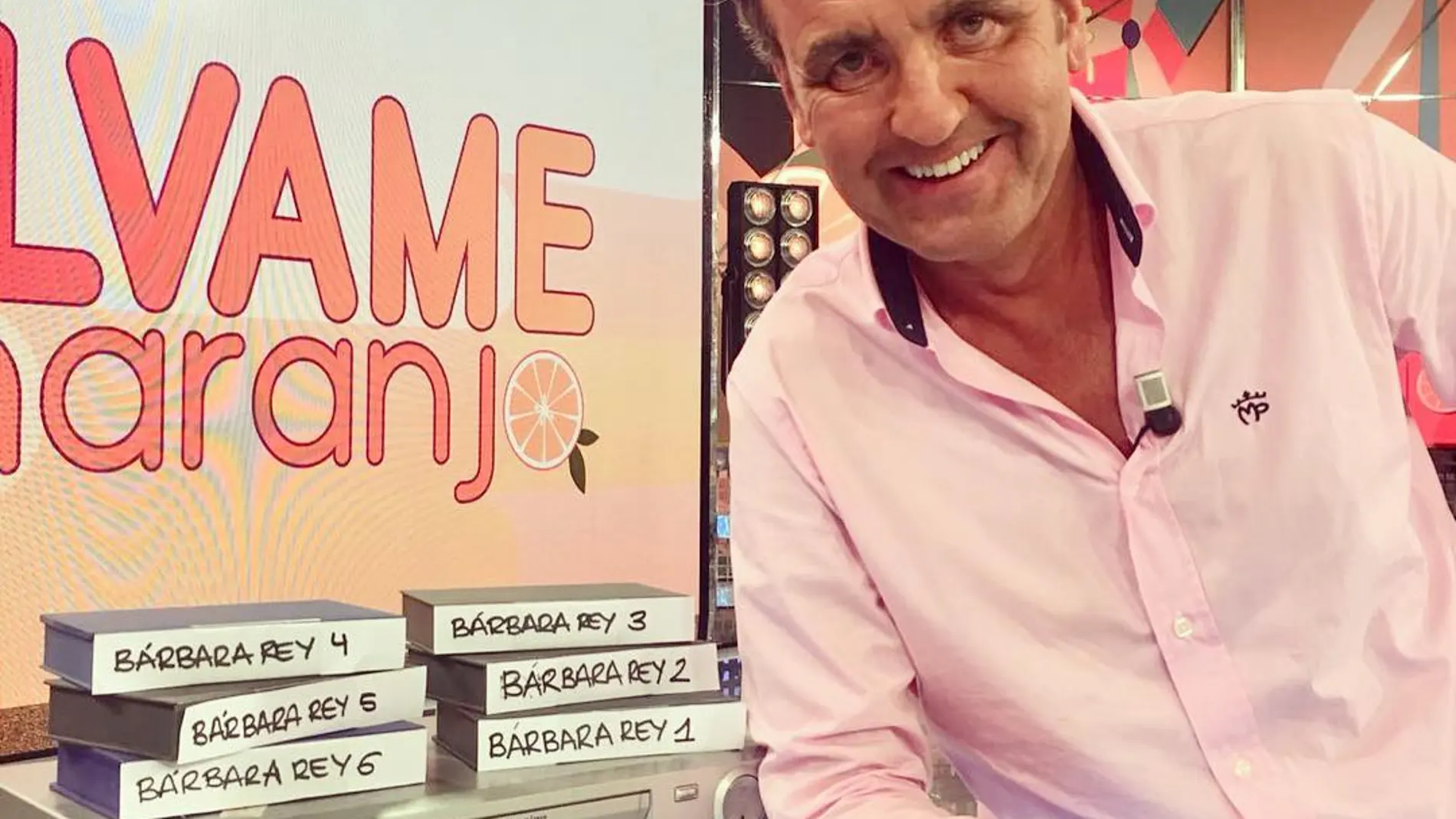 Antonio Montero en el plató de "Sálvame"