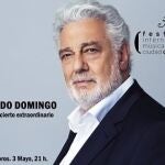 Cartel del concierto que Plácido Domingo iba a ofrecer el 3 demayo en la plaza de toros de Úbeda