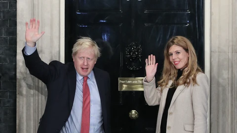 Boris Johnson y Carrie Symonds