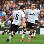 Kevin Gameiro con el Valencia.