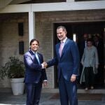 El rey Felipe VI se reunió con el nuevo presidente Uruguay, Luis Lacalle Pou, antes de la toma de posesión