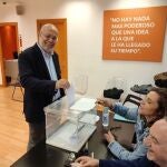 El candidato a la presidencia de Cs, Francisco Igea, durante la votación de compromisarios para la Asamblea General.CIUDADANOS01/03/2020