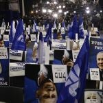 Carteles electorales del líder del Likud, Benjamin Netanyahu, en Tel Aviv/AP