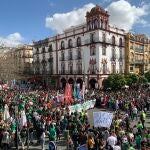 Manifestación en Sevilla dentro de la huelga educativa