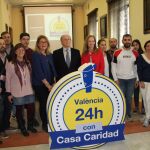 Luis Miralles y Guadalupe Ferrer han presentado a los representantes de la prensa valenciana la campaña #24hconCasaCarida