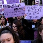 Vista de la manifestación feminista
