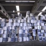 Aparatos electrónicos en reciclaje