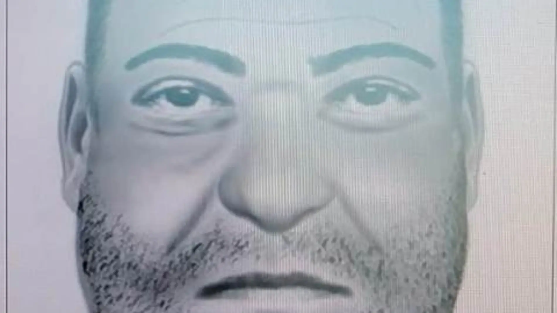Retrato de la persona sin identificar distribuida por la Guardia Civil