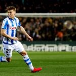 Martin Odegaard con la Real Sociedad.