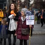 Asistentes a la manifestación del año pasado del 8-M en Barcelona, antes del Estado de Alarma