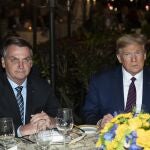 El presidente Donald Trump junto con el presidente brasileño, Jair Bolsonaro el sábado 7 de marzo de 2020 (AP Photo / Alex Brandon)
