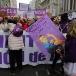 Manifestación del 8-M de 2020 en el centro de Madrid
