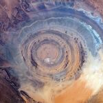 Fotografía aérea del ojo de África (Mauritania)