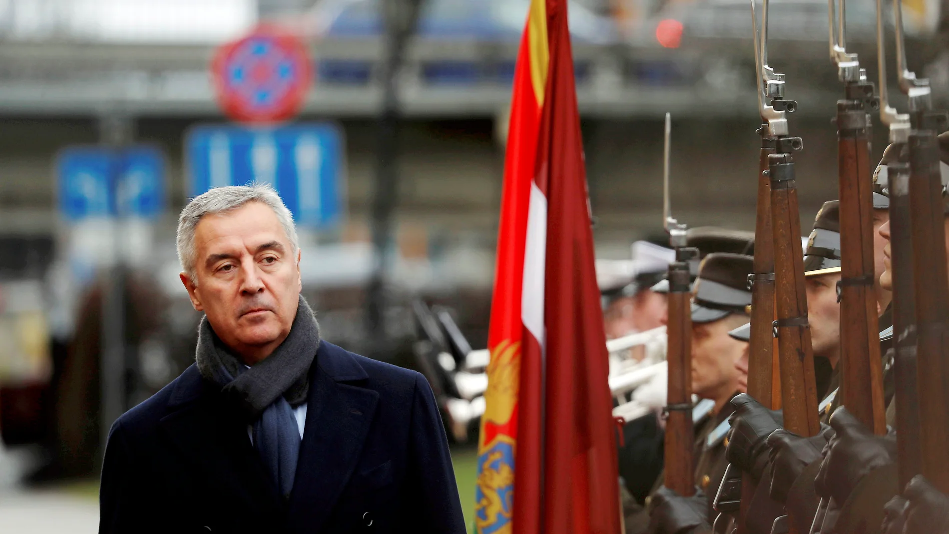 Montenegro President Milo Djukanovic visits Latvia