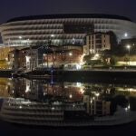 Vista del campo de San Mamés, en la ciudad de Bilbao, una de las doce sedes de la Eurocopa