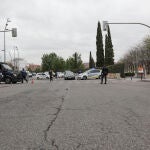 Varios agentes de la Policía Nacional en un control policial en la Glorieta del Marqués de Vadillo durante el sexto día de confinamiento por coronavirus en el país, en Madrid (España) a 20 de marzo de 2020.20 MARZO 2020 COVID-19;PANDEMIA;CORONAVIRUSJesús Hellín / Europa Press20/03/2020