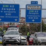 Control policial en Madrid
