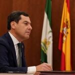 Fotografía facilitada por la Junta de Andalucía de su presidente, Juanma Moreno